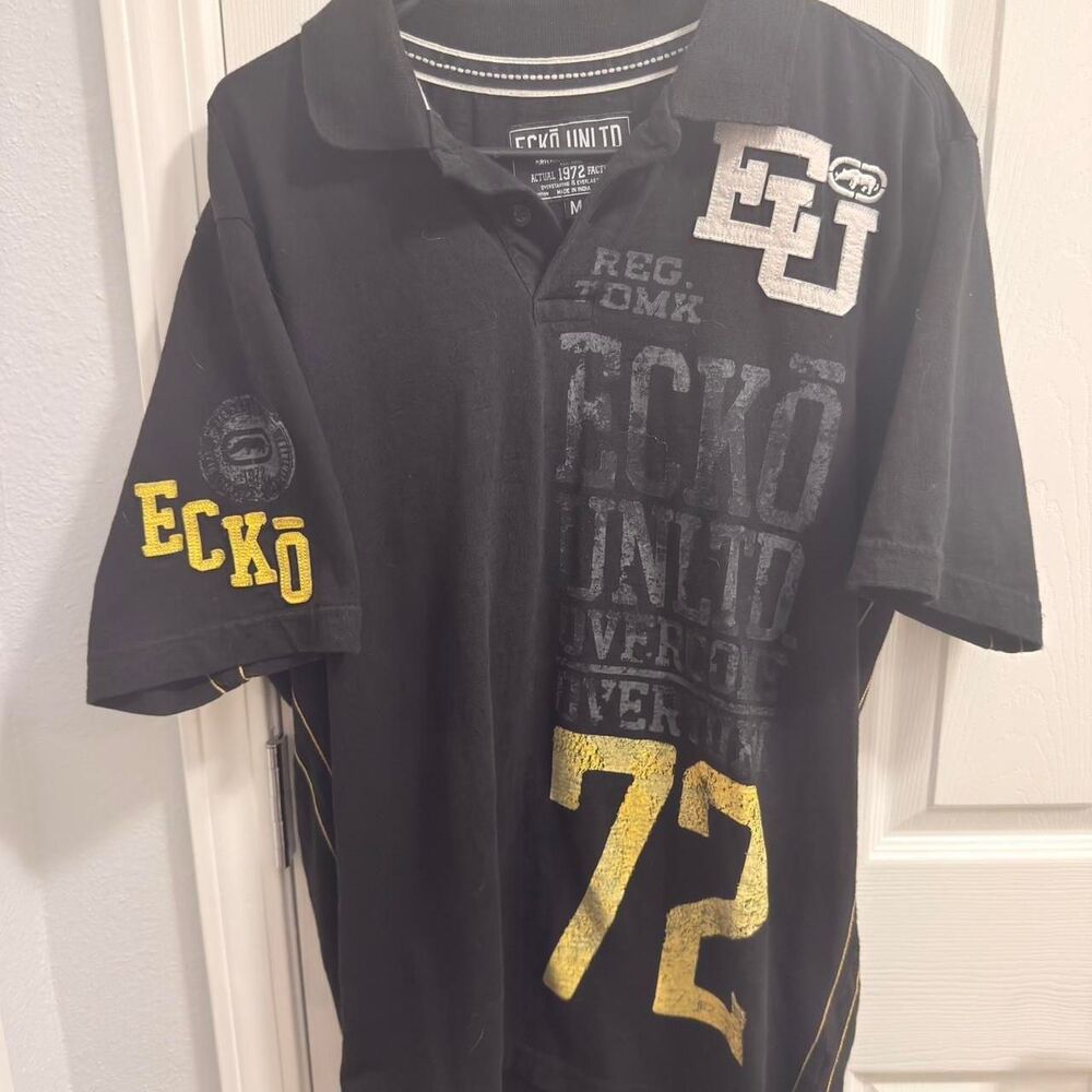 Ecko-unltd Men's Black Polo-shirts